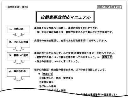 自動車事故対応マニュアル
